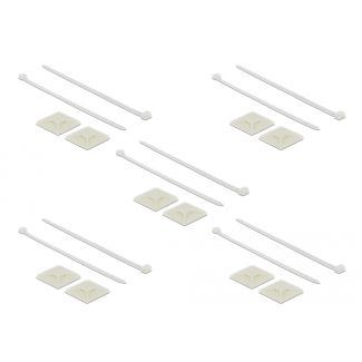 DeLOCK 18679 supporto per fascette Bianco Nylon 10 pz