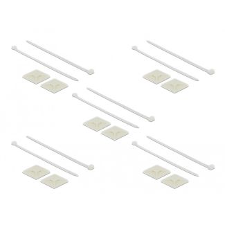 DeLOCK 18679 cable tie mount White Nylon 10 pc(s)