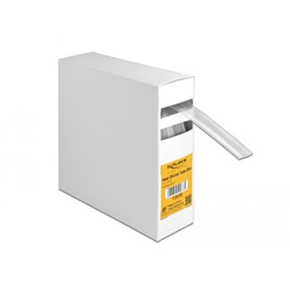 DeLOCK Scatola tubo termoretraibile, Rapporto di restringimento 2:1, 7 m x 16 mm trasparente