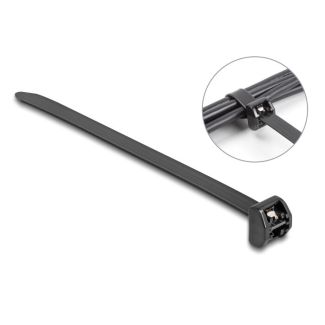 DeLOCK Cable Tie with metal tab L 457 x W 12.7 mm 10 pieces black