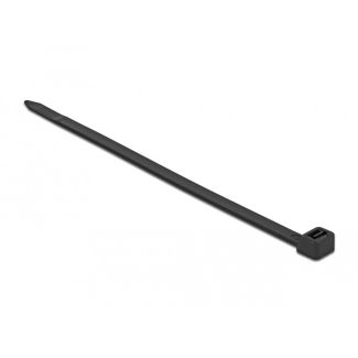 DeLOCK 19646 cable tie Releasable cable tie Nylon Black 10 pc(s)