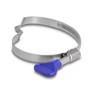 DeLOCK Fascetta stringitubo a farfalla in acciaio inox 400 con ponte a destra 50 - 65 mm 5 pezzi