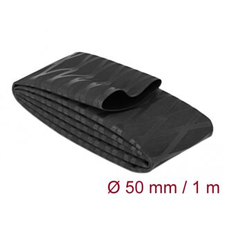 DeLOCK Tubo termorestringente X-pattern antiscivolo 1 m x 50 mm nero