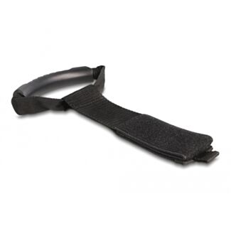 DeLOCK Cinghia da trasporto con chiusura a strappo da L 435 x L 50 mm nero 2 pezzi