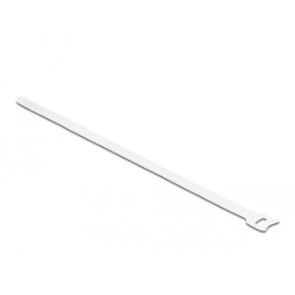 DeLOCK Hook-and-loop cable tie L 300 x W 12 mm white 10 pieces