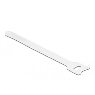 DeLOCK Hook-and-loop cable tie L 150 x W 12 mm white 10 pieces