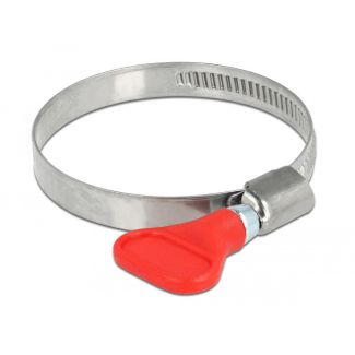 DeLOCK Butterfly Hose Clamp stainless steel 400 SS 40 - 60 mm 5 pieces red