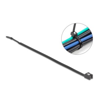 DeLOCK Cable Tie self-cutting L 370 x W 4.8 mm 50 pieces black