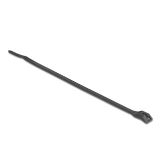 DeLOCK Fascetta con testa piatta L 205 x L 2,5 mm 100 pezzi nero