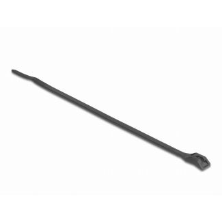 DeLOCK Cable tie with flat head L 205 x W 2.5 mm 100 pieces black