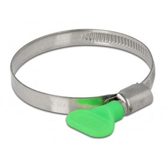 DeLOCK Butterfly Hose Clamp 50 - 70 mm 10 pieces green