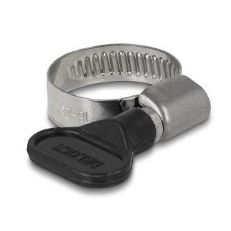 DeLOCK Morsetto per tubo flessibile a farfalla 16 - 25 mm 10 pezzi nero