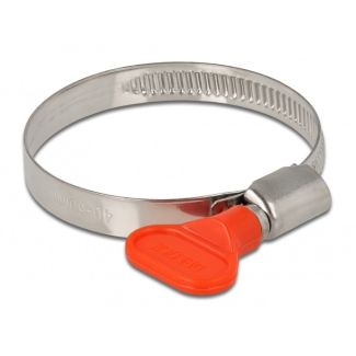 DeLOCK Morsetto per tubo flessibile a farfalla 40 - 60 mm 10 pezzi