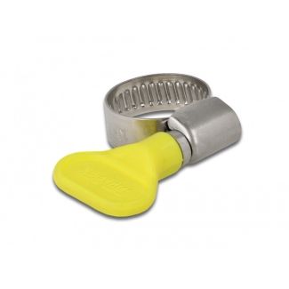 DeLOCK Butterfly Hose Clamp 13 - 19 mm 10 pieces yellow