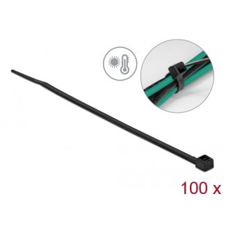 DeLOCK Fascetta resistente al caldo L 150 x L 3,6 mm nero 100 pezzi