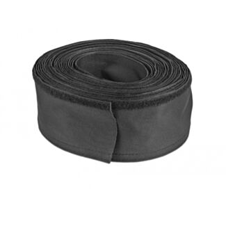 DeLOCK Manicotto intrecciato con chiusura a strappo resistente al calore da 10 m x 20 mm nero