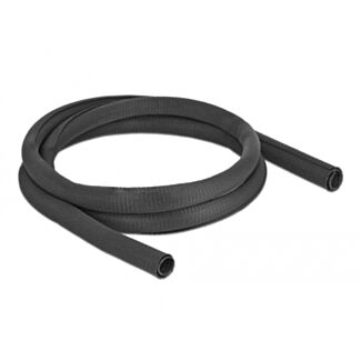 DeLOCK Manicotto intrecciato autochiudente 2 m x 25 mm nero