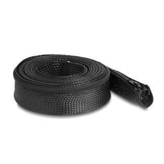 DeLOCK Manicotto intrecciato con cerniera lampo resistente al calore 3 m x 50 mm nero