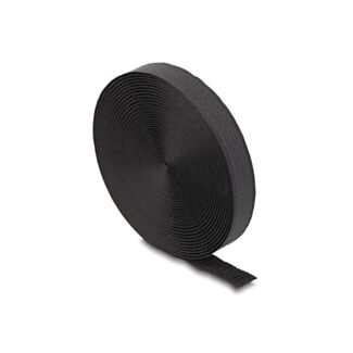 DeLOCK Nastro a strappo in rotolo con cinghia L 5 m x L 20 mm nero