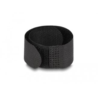 DeLOCK Hook-and-loop cable tie L 180 x W 20 mm black 10 pieces