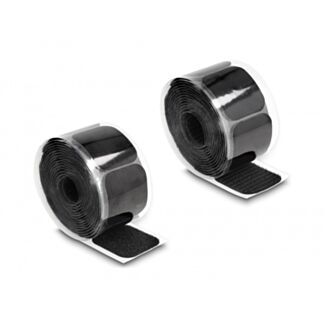 DeLOCK Cuscinetto a strappo in rotolo autoadesivo 45 x 50 mm - lunghezza 5 m nero