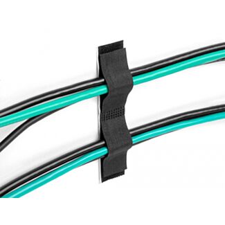 DeLOCK Portacavi a strappo autoadesivo L 110 mm x L 20 mm set 10 pz nero