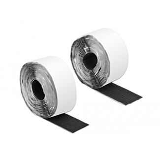DeLOCK Nastro a strappo autoadesivo con chiusura a strappo L 5 m x P 50 mm nero