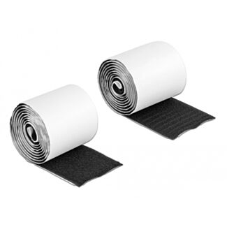 DeLOCK Nastro a strappo autoadesivo con chiusura a strappo L 1 m x P 50 mm nero