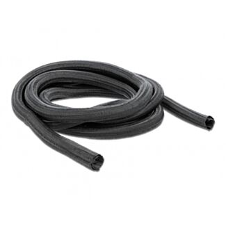 DeLOCK Manicotto intrecciato con chiusura automatica 10 m x 16 mm nero