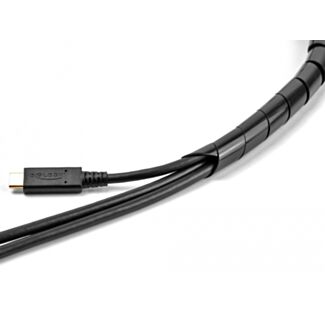 DeLOCK Tubo a spirale flessibile 2 m x 12 mm nero