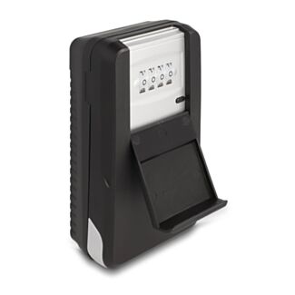 DeLOCK 20932 armadietto portachiave Alluminio, Plastica Nero