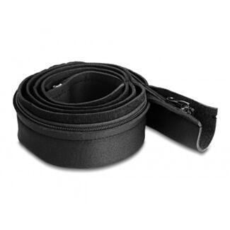 DeLOCK Manicotto per cavi in neoprene flessibile con cerniera da 1,5 m x 100 mm nero