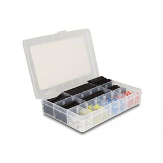 DeLOCK Tubo termorestringente con connettore a filo saldato scatola di assortimento 308 pezzi