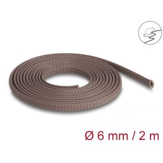 DeLOCK Manicotto intrecciato resistente ai roditori allungabile 2 m x 6 mm marrone