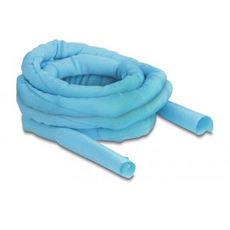 DeLOCK Woven Sleeve self-closing heat-resistant 5 m x 25 mm blue