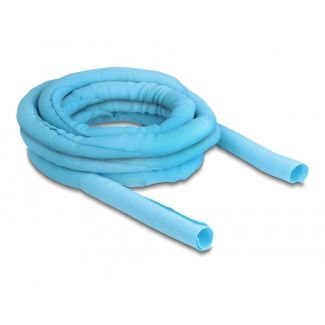 DeLOCK Woven Sleeve self-closing heat-resistant 5 m x 19 mm blue