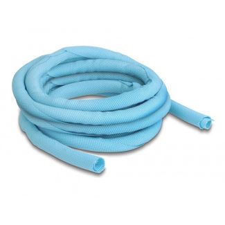 DeLOCK Woven Sleeve self-closing heat-resistant 5 m x 10 mm blue