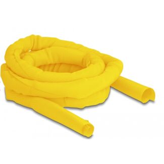 DeLOCK Woven Sleeve self-closing heat-resistant 2 m x 25 mm yellow