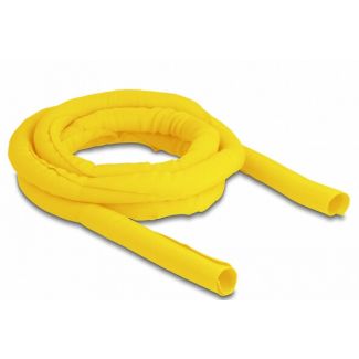 DeLOCK Woven Sleeve self-closing heat-resistant 2 m x 19 mm yellow