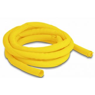 DeLOCK Woven Sleeve self-closing heat-resistant 2 m x 10 mm yellow