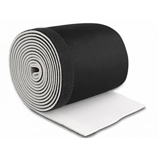 DeLOCK Passacavo in neoprene flessibile con chiusura con chiusura a strappo 3 m x 135 mm nero / bianco