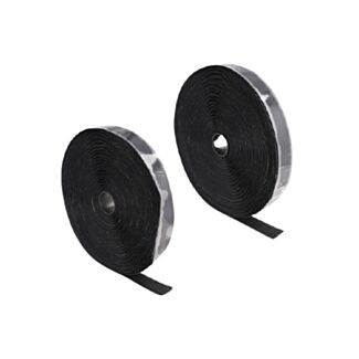 DeLOCK Nastro autoadesivo con chiusura a strappo pesante L 15 m x L 25 mm nero