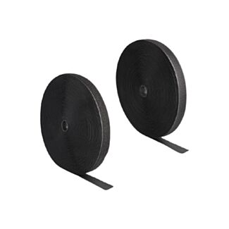 DeLOCK Nastro con chiusura a strappo pesante L 25 m x L 25 mm nero