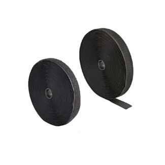 DeLOCK Nastro con chiusura a strappo pesante L 15 m x L 25 mm nero