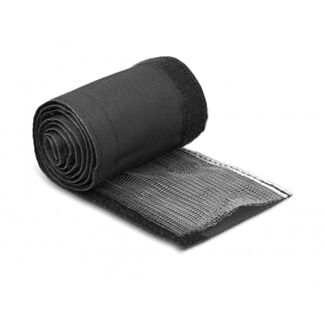 DeLOCK Manicotto intrecciato con schermatura EMI e chiusura a strappo resistente al calore 1 m x 20 mm nero