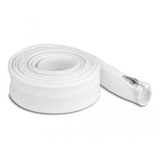 DeLOCK Manicotto intrecciato con cerniera lampo resistente al calore 3 m x 50 mm bianco