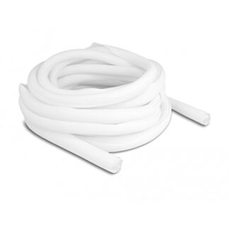 DeLOCK Manicotto intrecciato con chiusura automatica 10 m x 19 mm bianco
