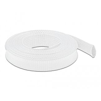 DeLOCK Manicotto intrecciato estensibile da 10 m x 25 mm bianco