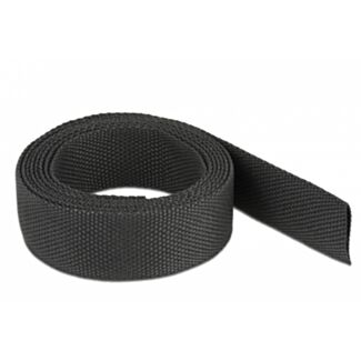 DeLOCK Tubo termorestringente in tessuto 2 m x 16 mm rapporto di restringimento 2:1 nero