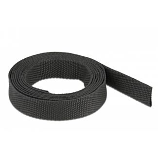 DeLOCK Tubo termorestringente in tessuto 2 m x 10 mm rapporto di restringimento 2:1 nero